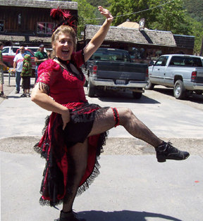 Jane Dancing in Victorian Dress